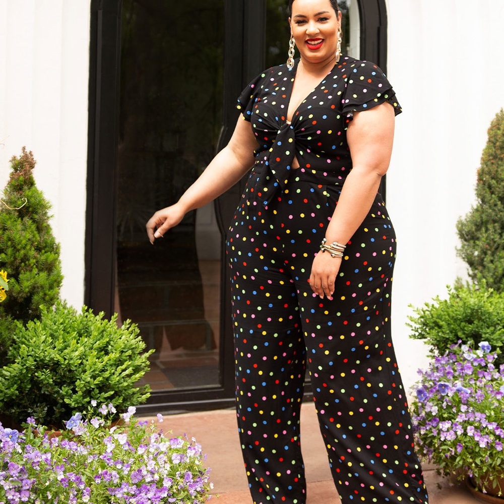 Eloquii Flounce Sleeve Jumpsuit